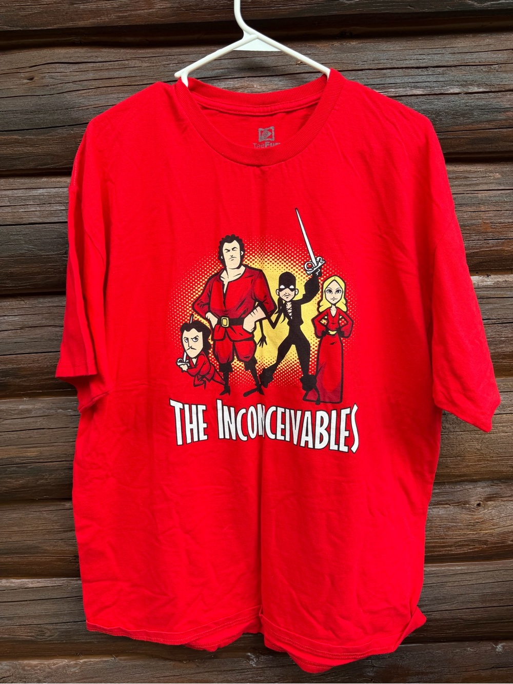 The Princess Bride Incredibles T Shirt Red XL TeeFury Inconceivables Mashup
